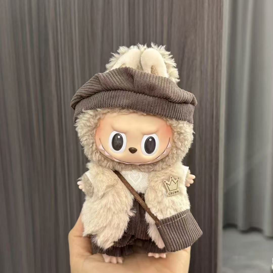 Ubranko dla Labubu 17 cm + plisowana spódnica + beret, elegancki