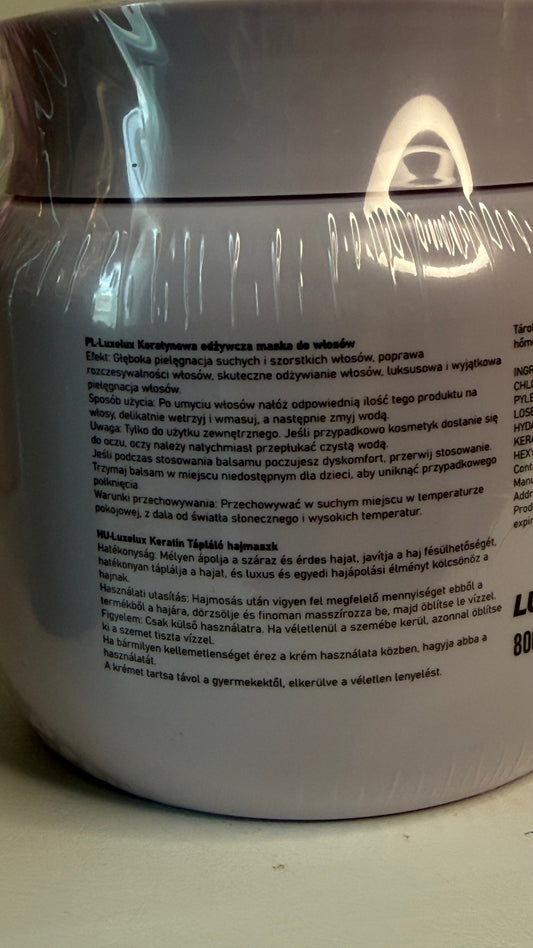 Keratynowa maska