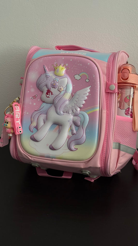 JEDNOROŻEC UNICORN PLECAK SZKOLNY+BIDON+BRELOCZEK GRATIS