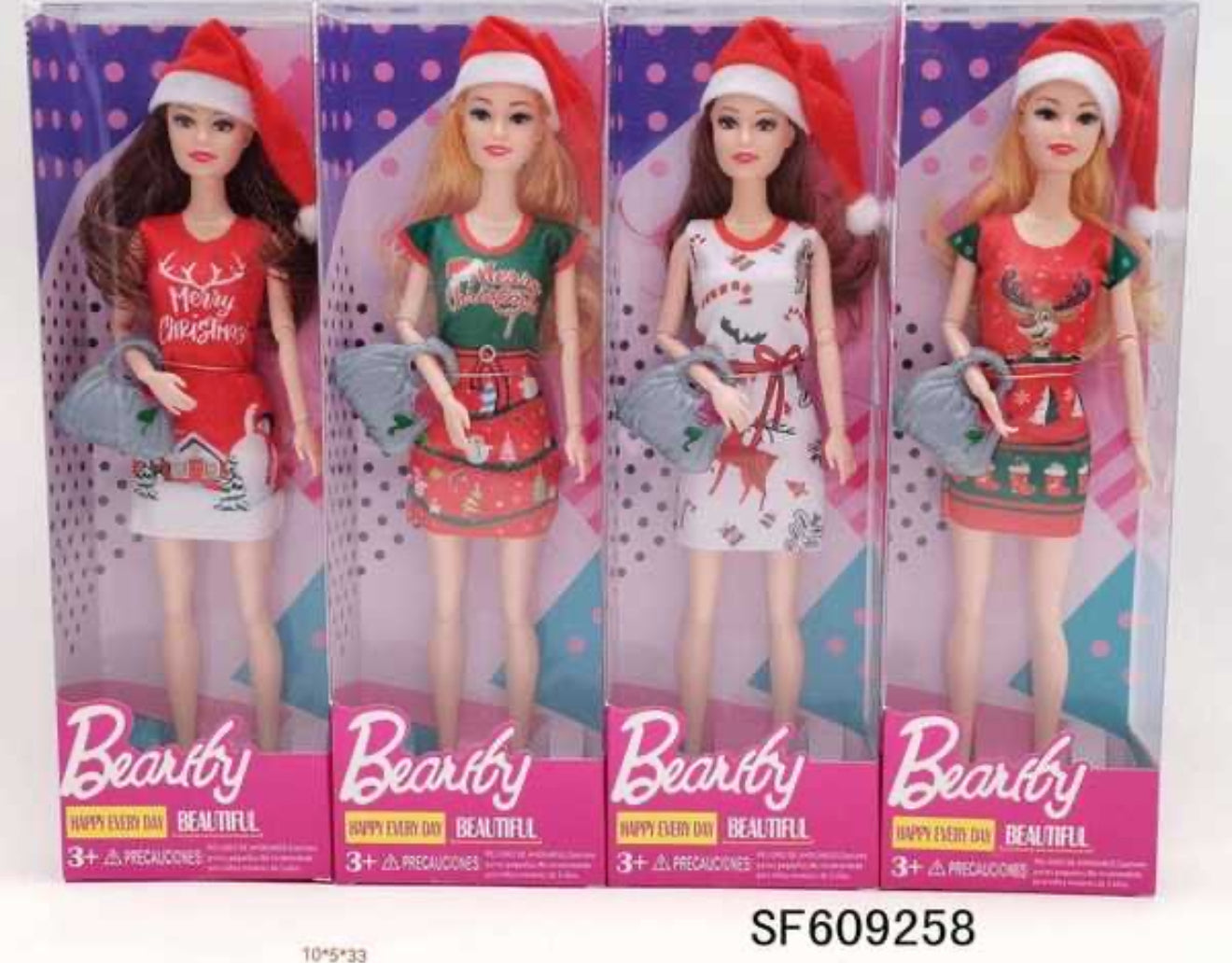 Lalka świąteczna mix