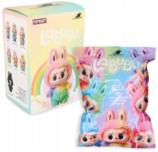 Kolorowy brelok niespodzianka – tęczowy V4 Labubu