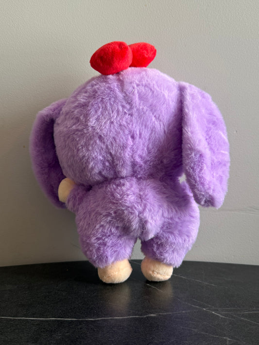 Pluszak Fioletowa Króliczka z kokardką – 25 cm