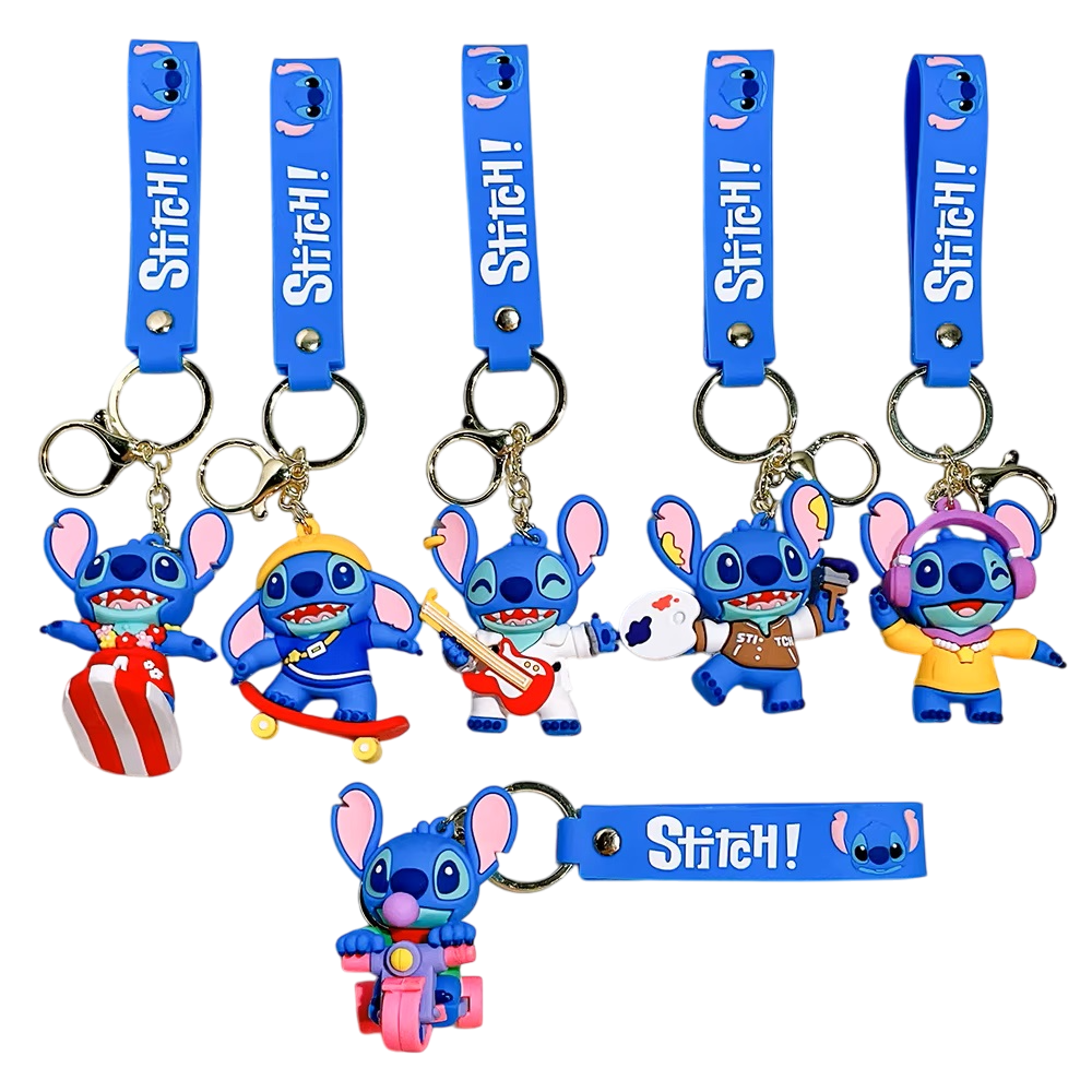 Brelok Lilo i Stitch Do Kluczy Torebki Zawieszka 3D
