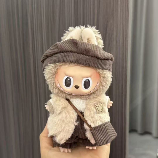 Ubranko dla Labubu 17 cm  + plisowana spódnica + beret, elegancki