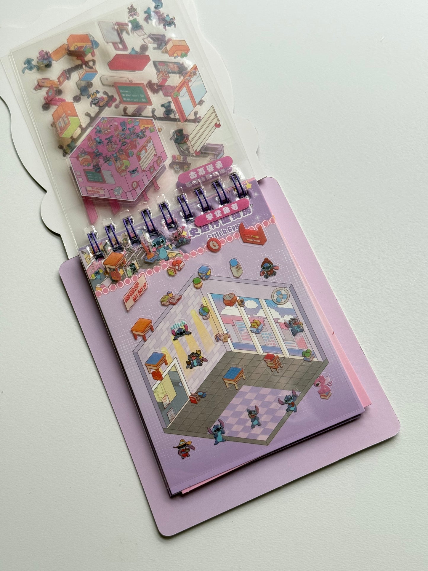 🏡Domek z naklejkami – Stitch + notes