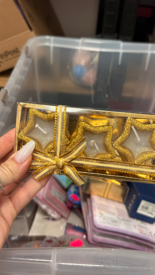 Świeczki mix złoto / srebro