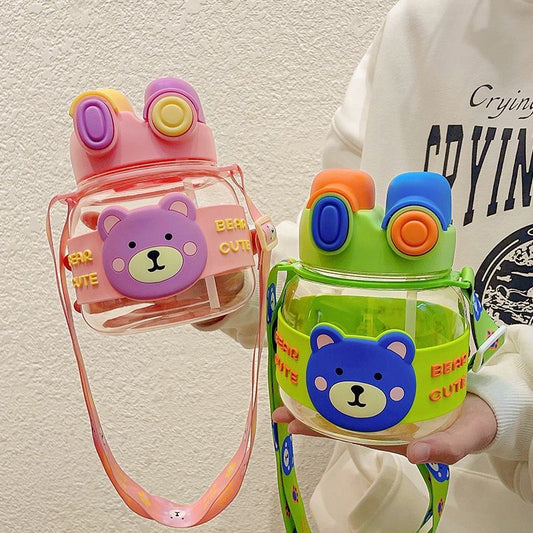 Bidon Bear Cute Różowy 1000 ml