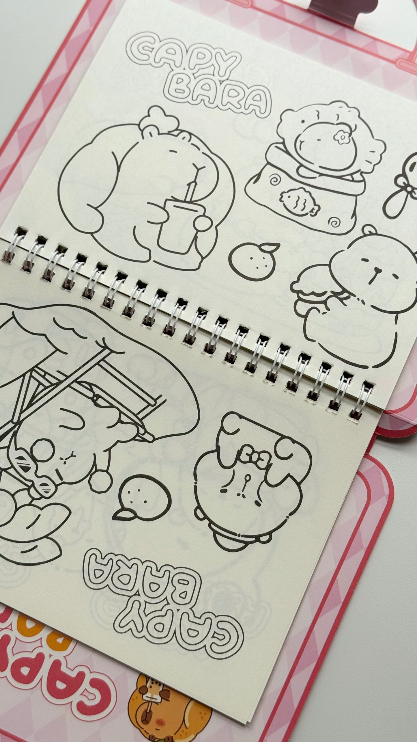 Domek do wyklejania + kolorowanka z Kapibarą – zestaw w formie walizki