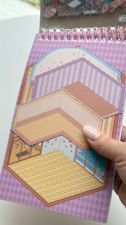 Domek do wyklejania z Kapibarą – zestaw z dodatkowymi dwoma piętrami