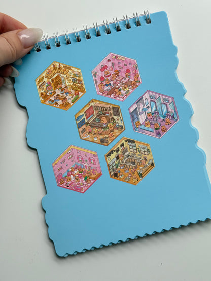 Domek do wyklejania z Kapibarą – kreatywny zestaw Montessori (3D)