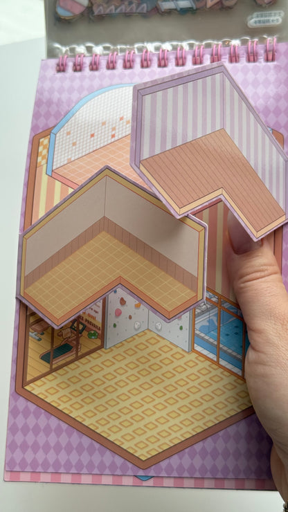 Domek do wyklejania z Kapibarą – zestaw z dodatkowymi dwoma piętrami