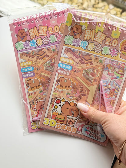 Domek do wyklejania z Kapibarą – zestaw z dodatkowymi dwoma piętrami