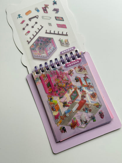 🏡Domek z naklejkami – Stitch + notes