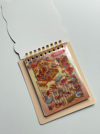 🦫 Domek z naklejkami – Kapibara+notes