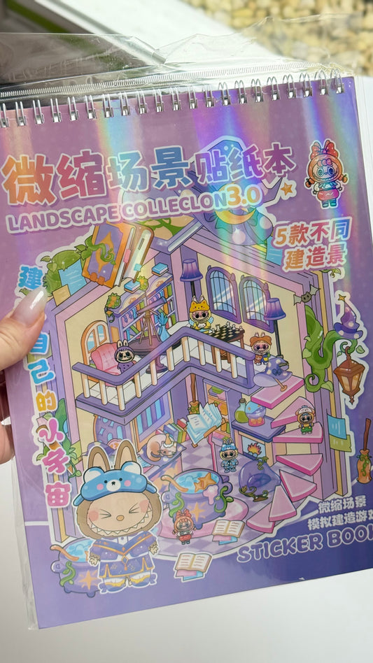 Domek do wyklejania Labubu – duży format A4