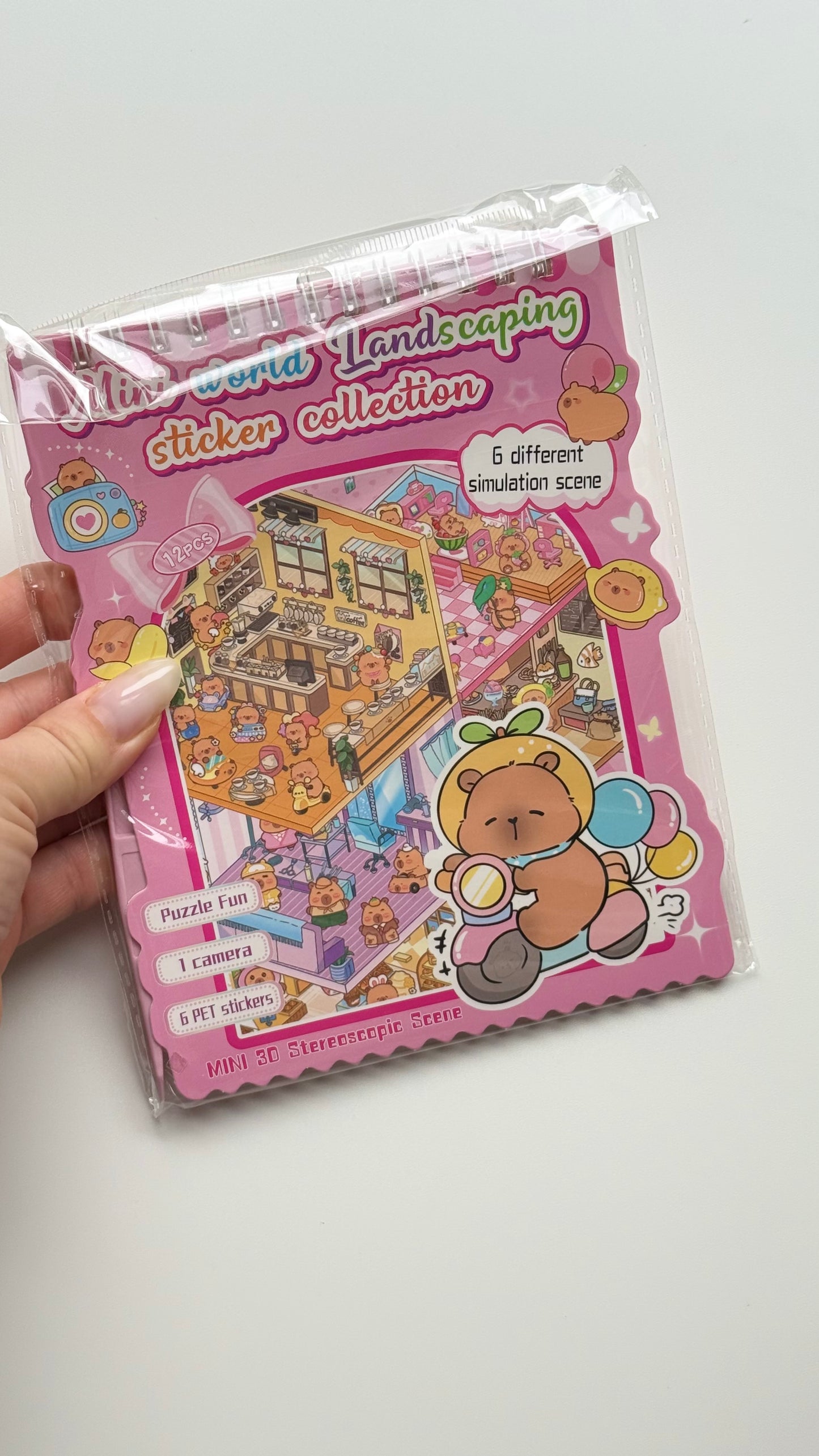 Domek do wyklejania z Kapibarą – kreatywny zestaw Montessori (3D)