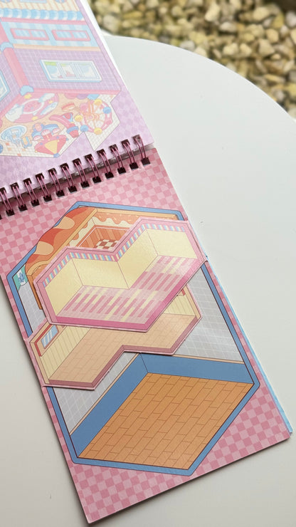 Domek do wyklejania z Kapibarą – zestaw z dodatkowymi dwoma piętrami