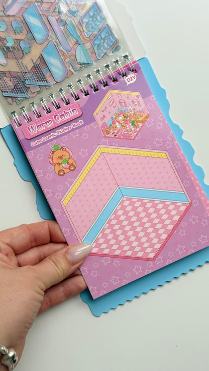 Domek do wyklejania z Kapibarą – kreatywny zestaw Montessori (3D)