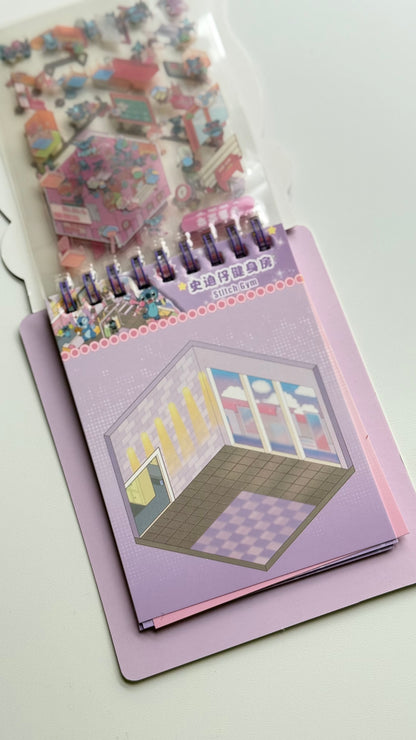 🏡Domek z naklejkami – Stitch + notes