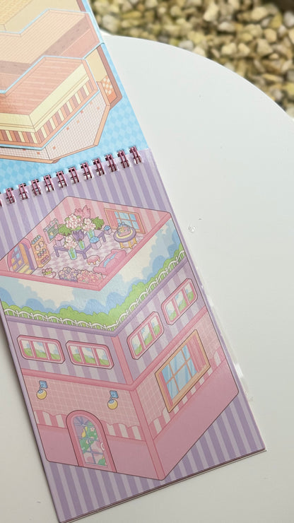 Domek do wyklejania z Kapibarą – zestaw z dodatkowymi dwoma piętrami