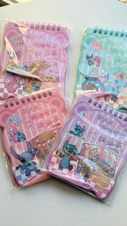 🏡Domek z naklejkami – Stitch + notes