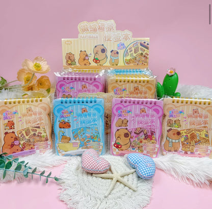 🦫 Domek z naklejkami – Kapibara+notes