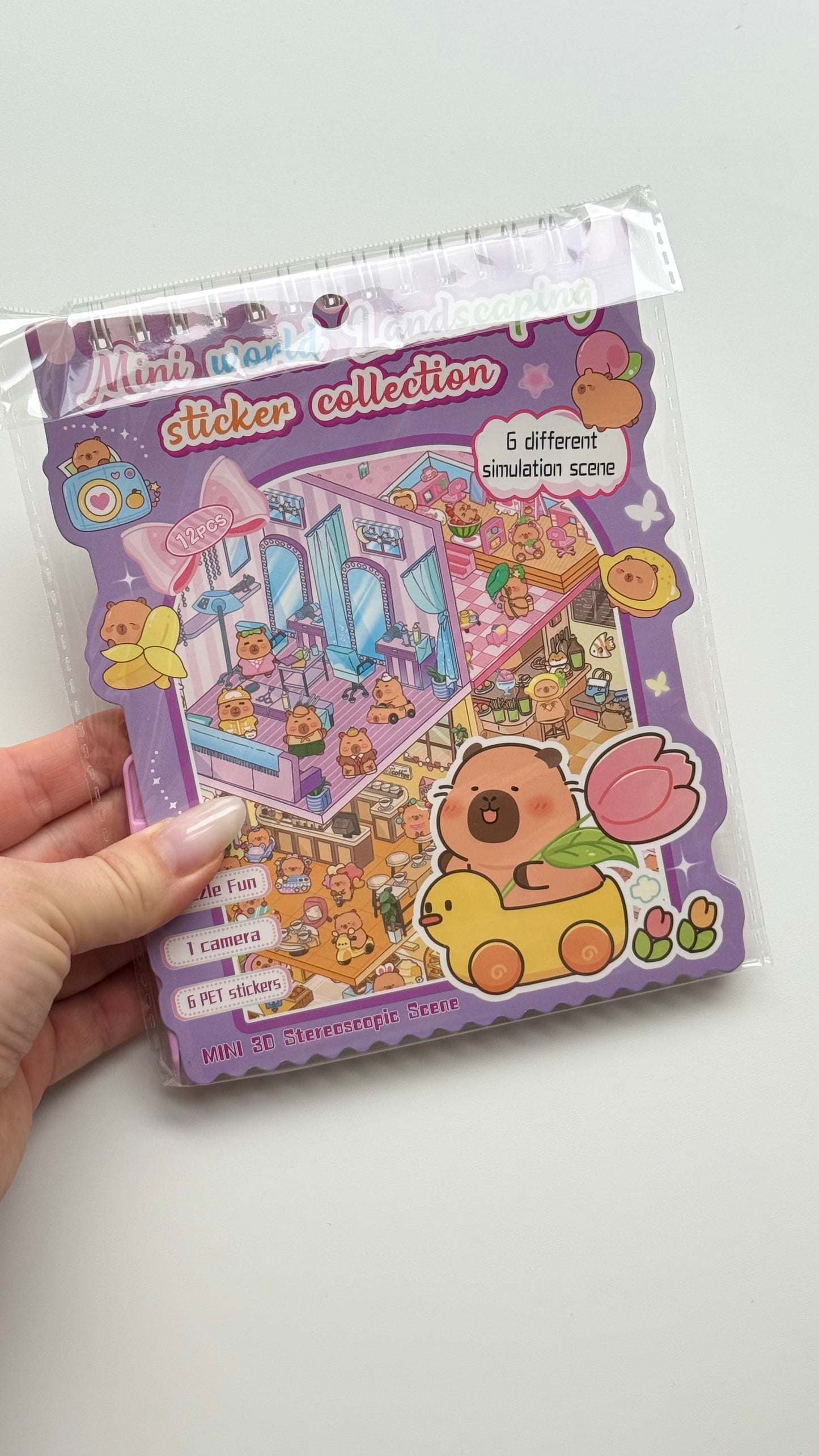 Domek do wyklejania z Kapibarą – kreatywny zestaw Montessori (3D)