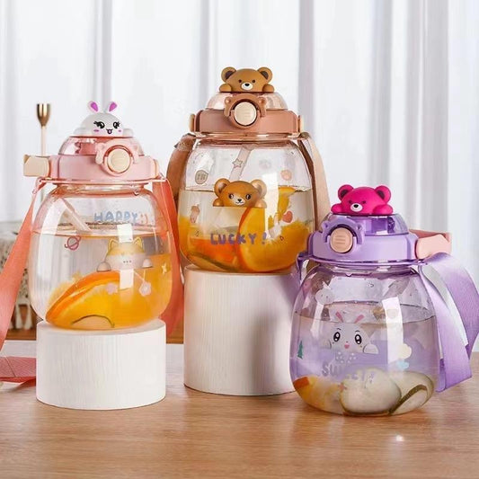 Bidon dla dzieci z króliczkiem i misiem – 1200 ml