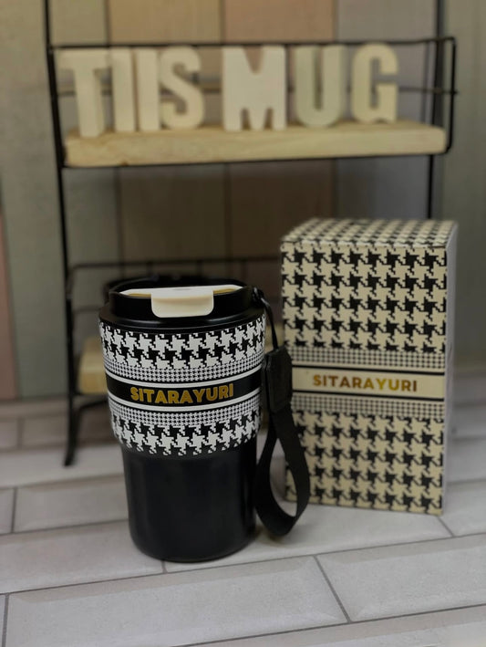 Kubek termiczny GRANATOWY SITARAYURI 360 ml – utrzymuje ciepło, Smart!